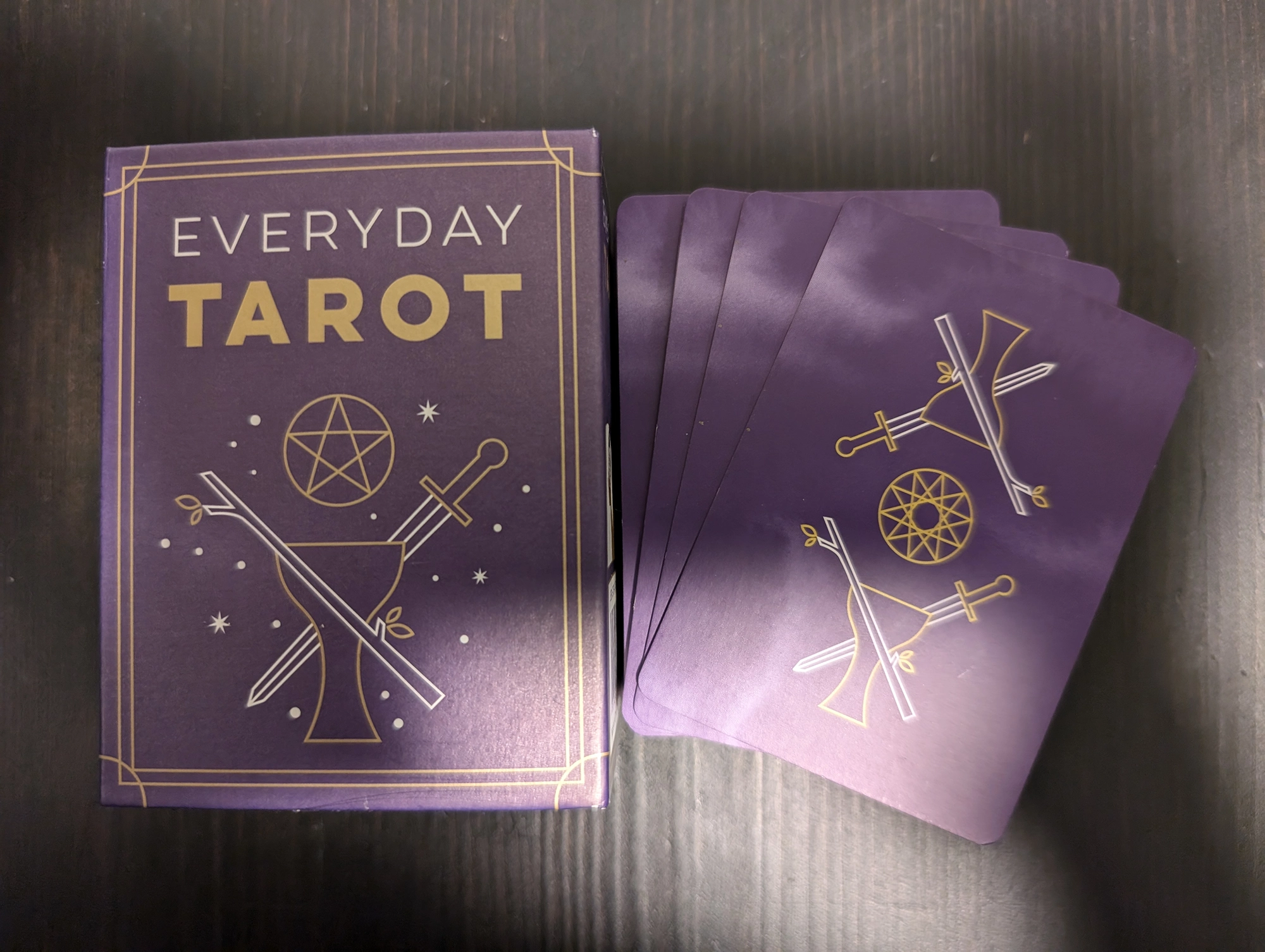 Everyday Tarot box and back of card stack